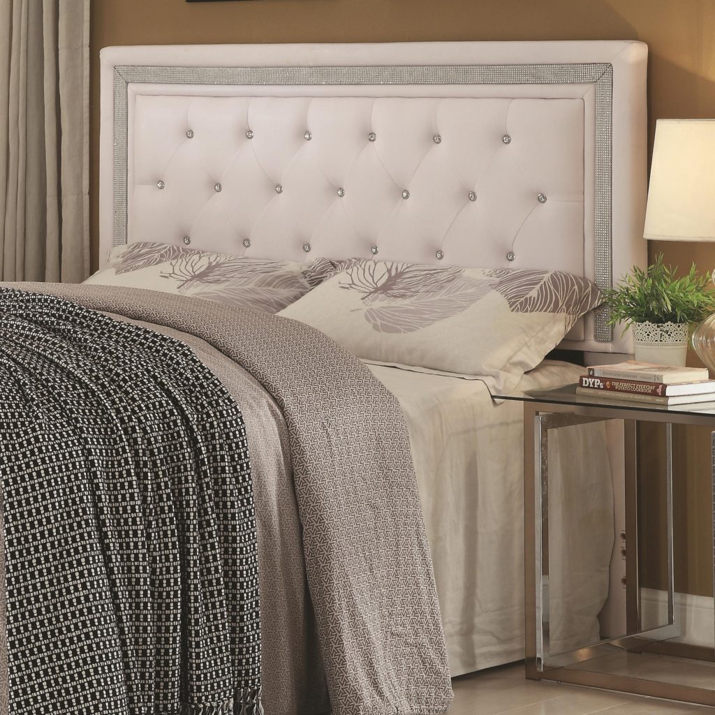 Coaster 300545QF Andenne White Glamours Headboard Available in Queen