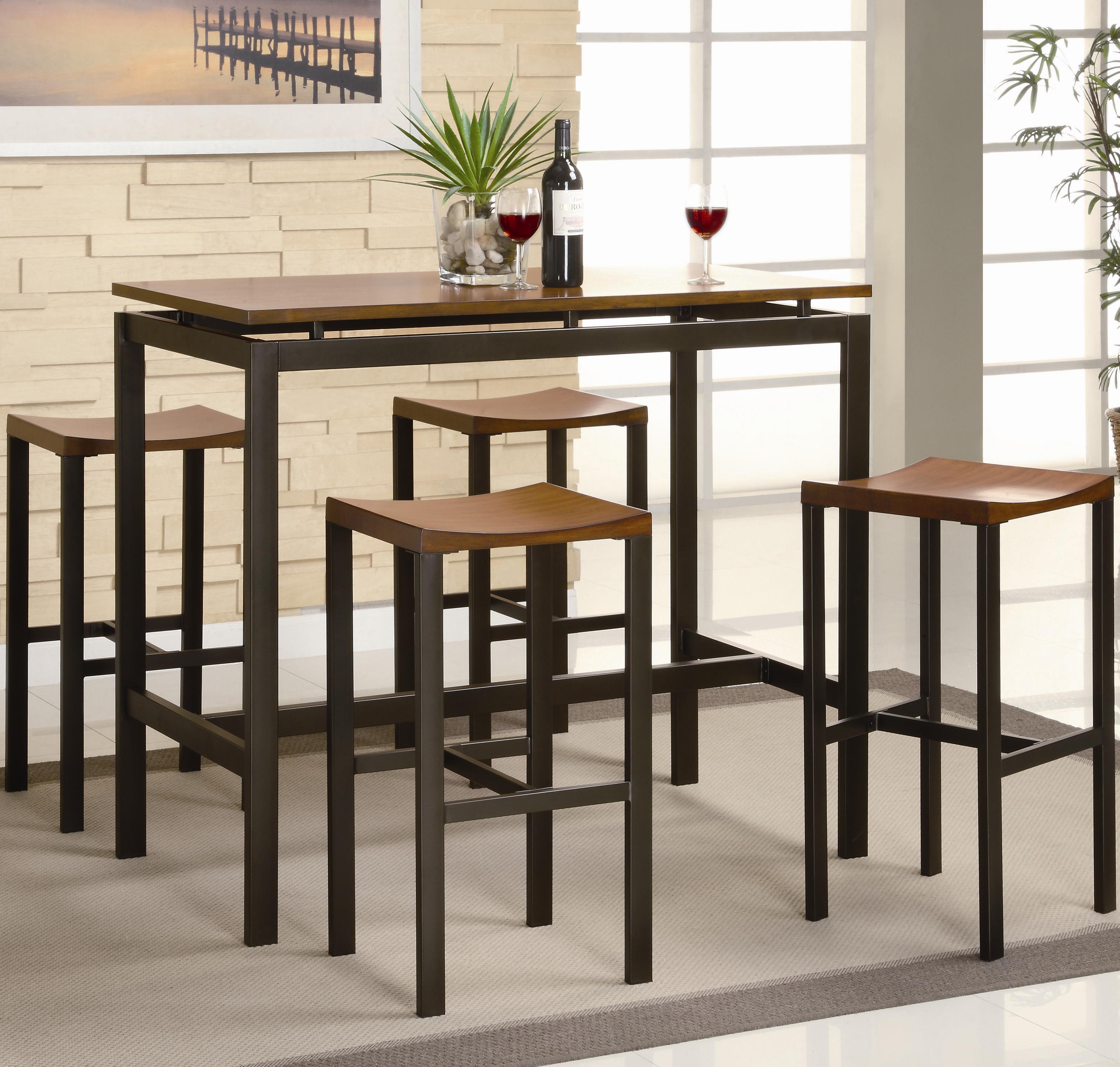 Coaster 150097 Atlus Counter Height Table And Stools Curley S