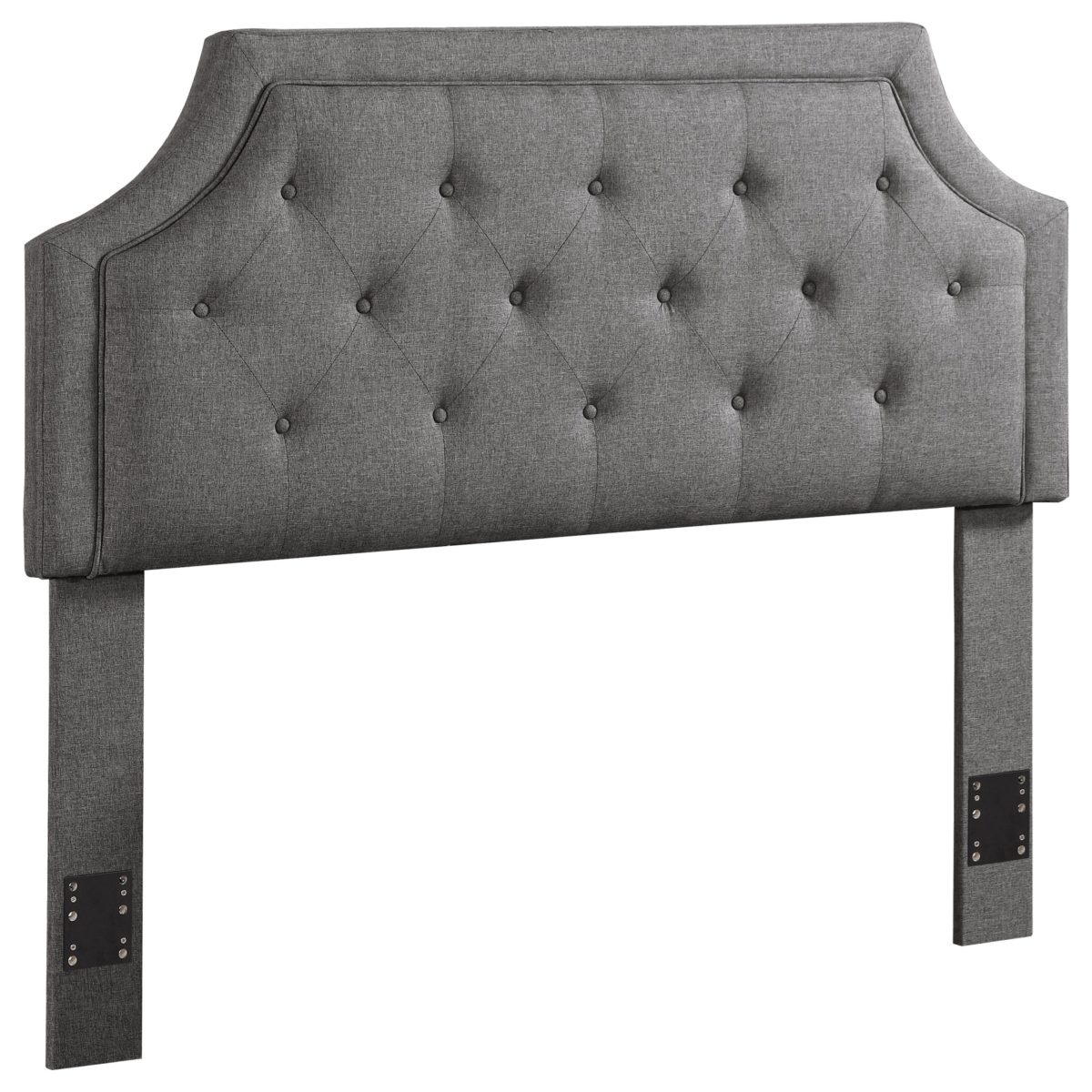Coaster 200891Q Barzini Black & Metallic Upholstery Bed Available in Queen and King Sizes