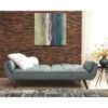 Coaster #360025 Cheyenne Turquoise Futon Sofa - Image 2