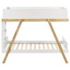 # 460572 Frankie Wood Twin Over Twin Bunk Bed White and Natural - Image 2