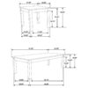Bates #723615 3-piece Faux Marble Top Coffee Table Set White - Image 5