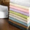 Malouf Woven Brushed Microfiber Sheet Set -Twin Size- White, Fern , Driftwood, or Ash