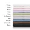 Malouf Woven Brushed Microfiber Sheet Set -Twin Size- White, Fern , Driftwood, or Ash - Image 2