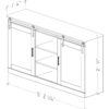Perdue #75622 Media Console in Aspen Oak - Image 3