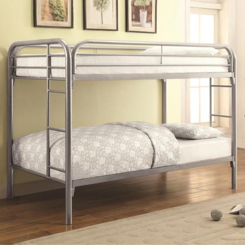 Twin/Twin White Bunk Bed - Curley's Furniture Store - Des Moines, Iowa