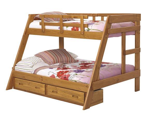 pine bunk beds