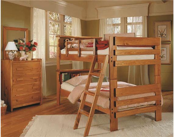 pine bunk beds