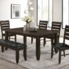 Coaster #102721 Dalila Table, Chairs and Bench