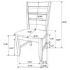 Coaster #102721 Dalila Table, Chairs and Bench - Image 6