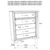 Miranda 5-drawer Chest #206365 - Image 6