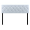 BAILEY DIAMOND TUFTED MID-RISE FAUX LEATHER HEADBOARD
