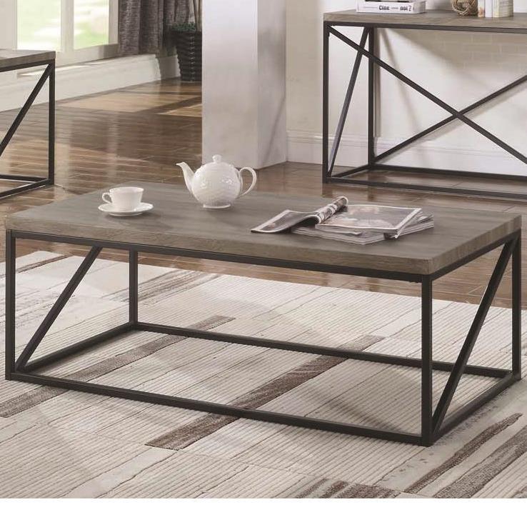 Coaster 705618 Industrial Styled Coffee Table Curley S