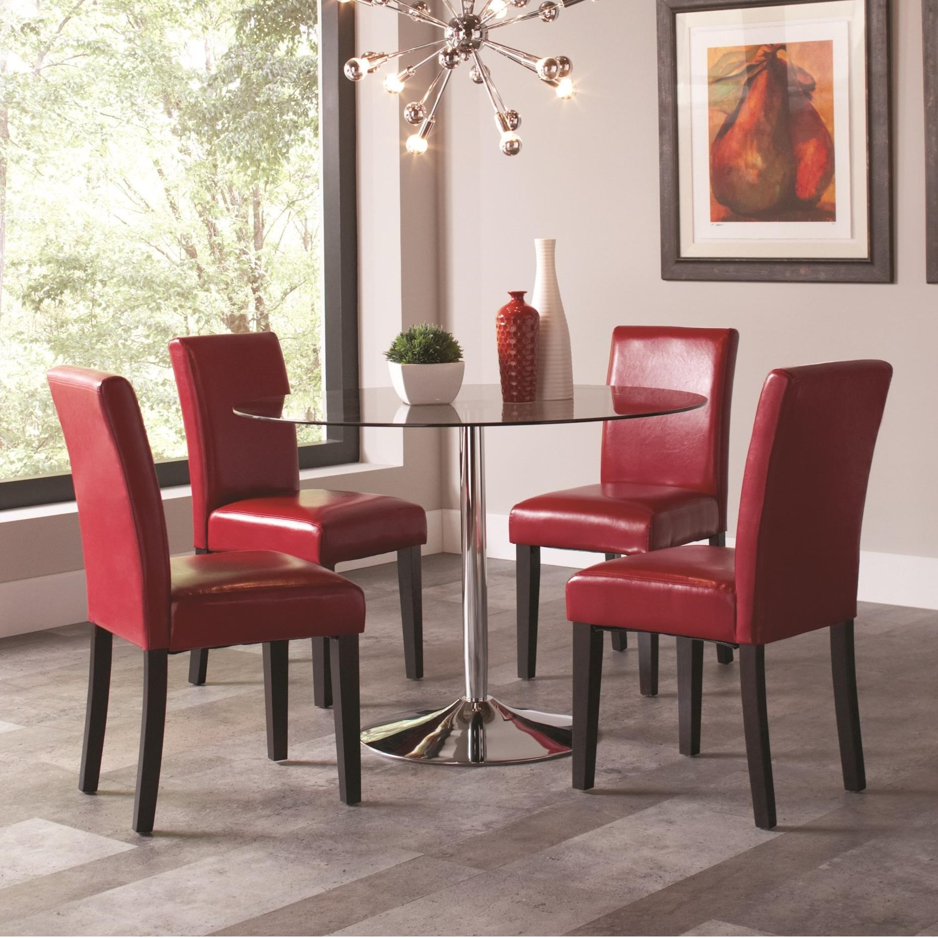 Coaster 10300 Clemente Table And Chairs Curley S Furniture