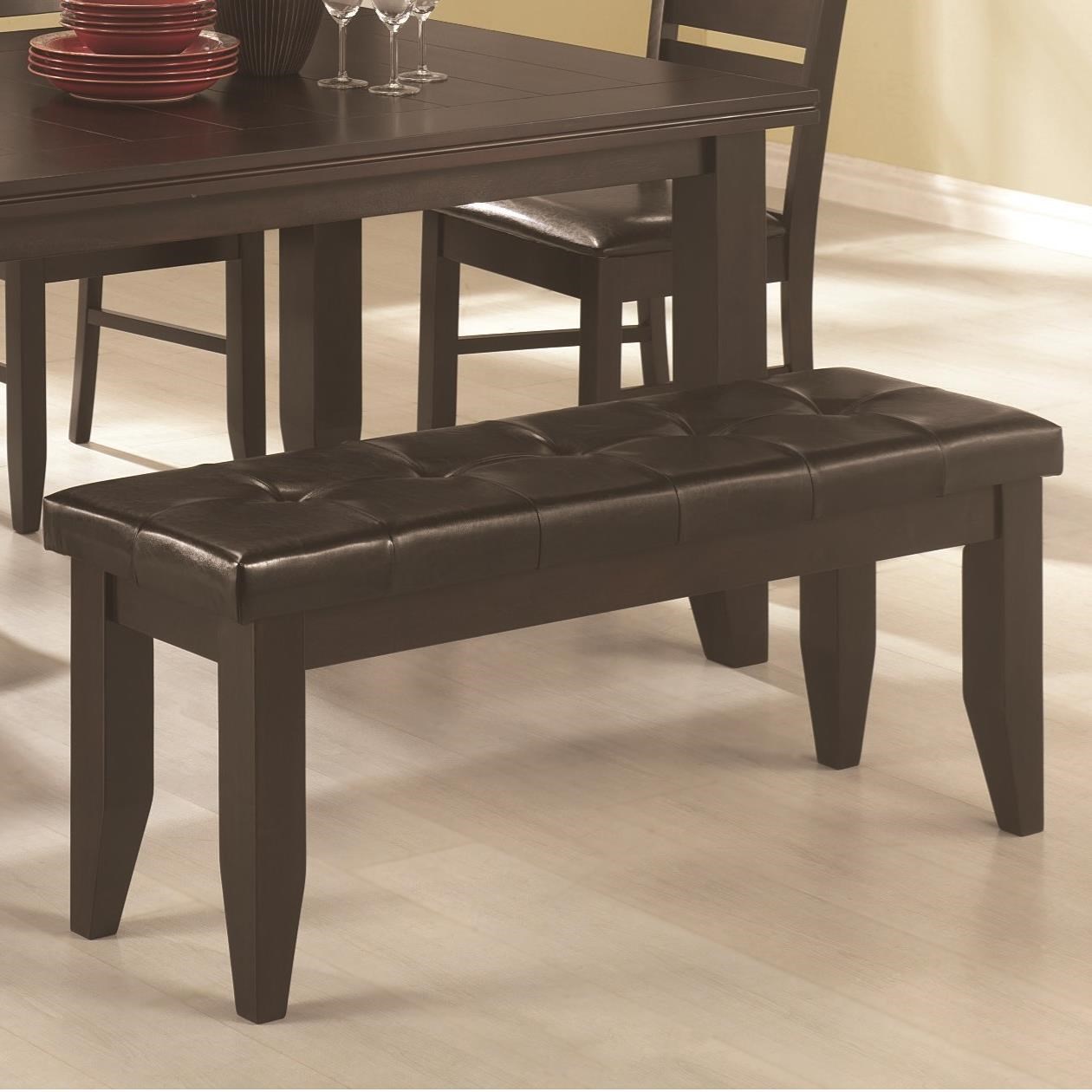 Coaster 102723 Page Dining Bench With Tufted Upholstered Seat