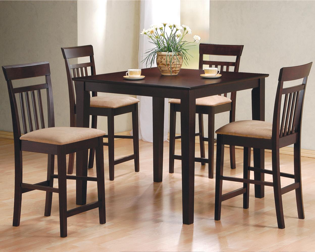 coaster 150041 wheat back counter height table and stools