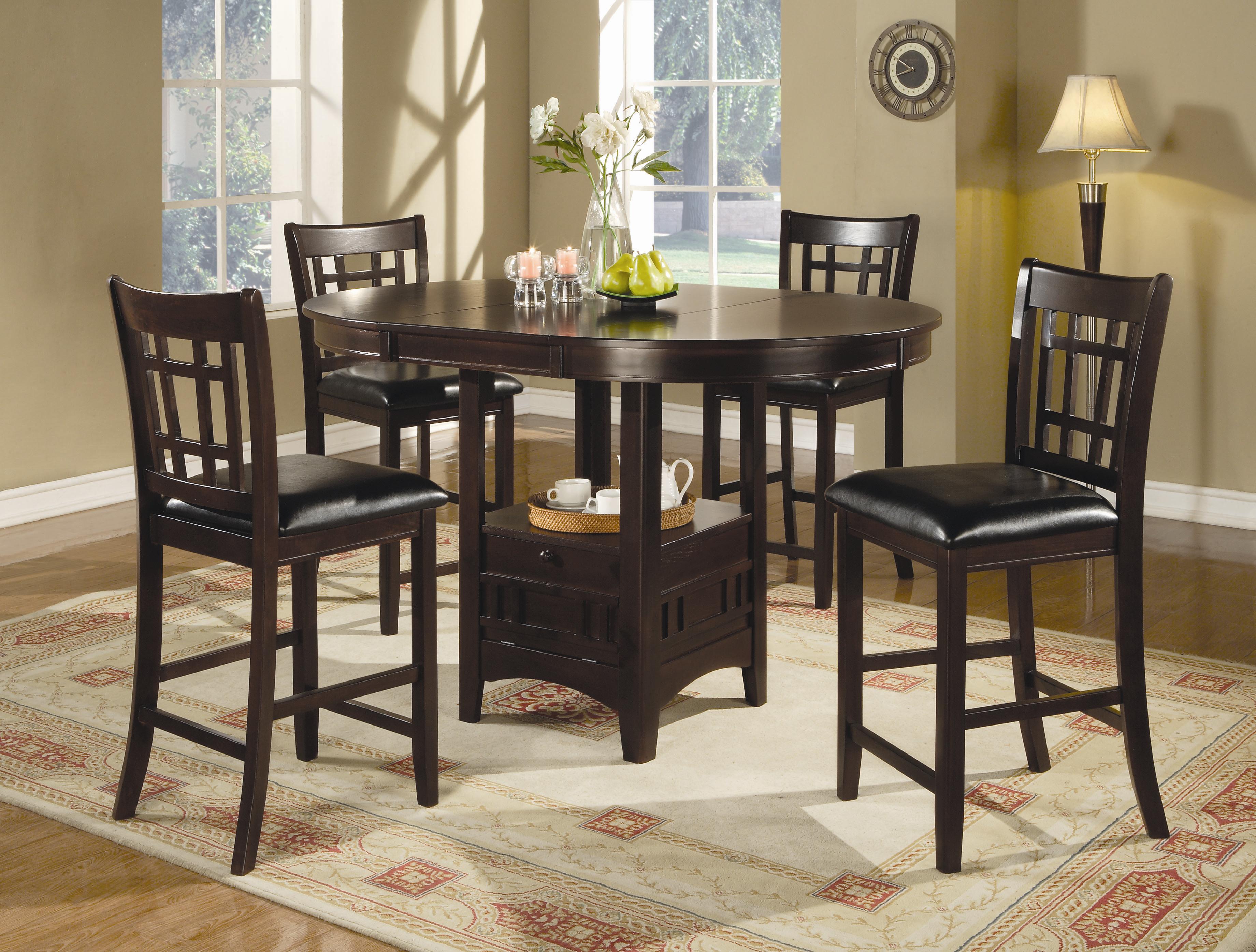 Coaster 102888 Lavon Counter Height Table And Stools Curleys