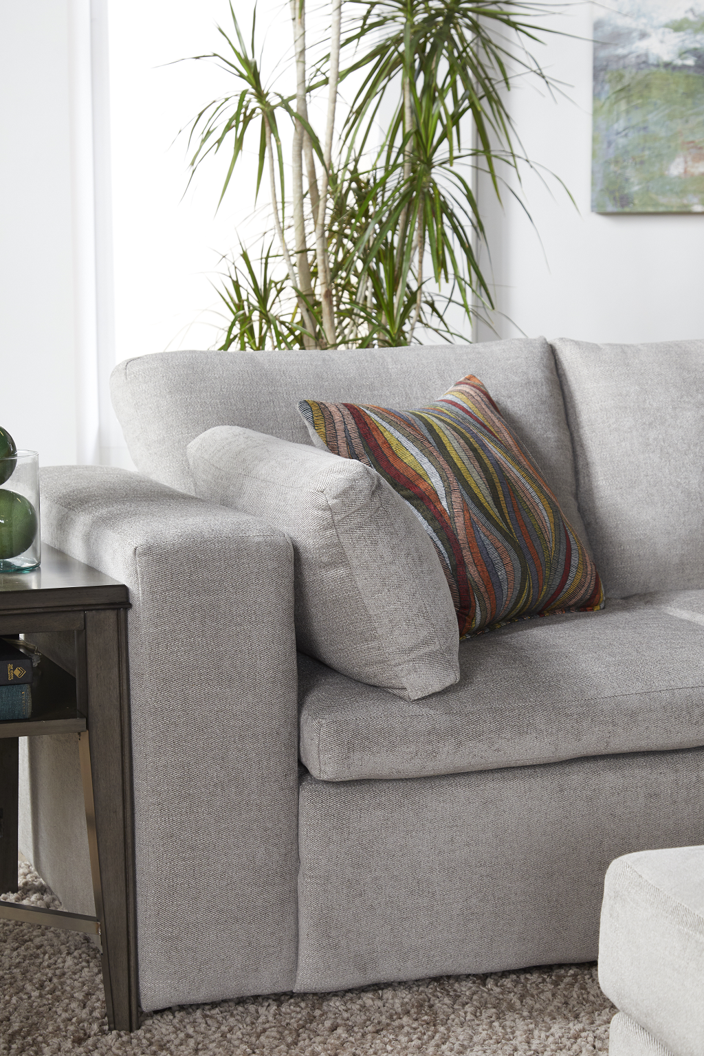 two piece sectional sofa on Serta 15100 Zealand Dune 2 Piece Sectional Curley S Furniture Store Des Moines Iowa