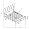 Brantford #207040 Storage Panel Bed Barrel Oak - Image 6
