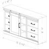 Perdue #60627 TV Media Console Weathered Gray Ash - Image 3