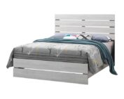 panel bed Coastal White