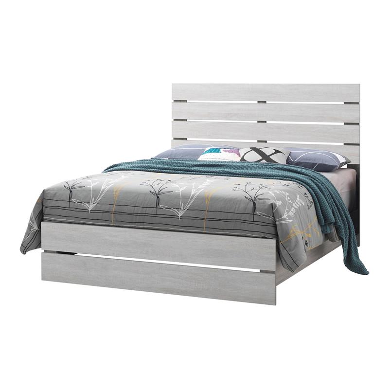 panel bed Coastal White