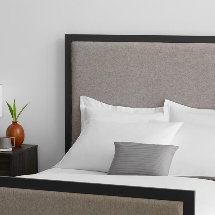 Clarke platform bed complete with 11” latex hybrid mattress! 8