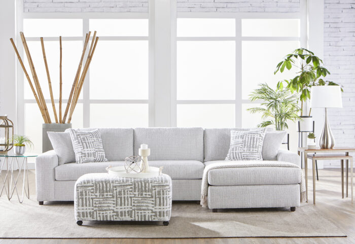 Hughes #14600 Sectional (Bon Bon Oyster) - Image 2